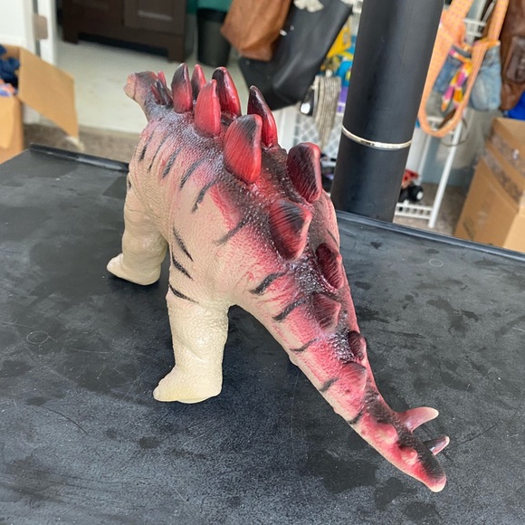 12” Wing Crown Rubber Stegosaurus SPINOSAURUS Dinosaur Toy Figure 2008 - Picture 4 of 8